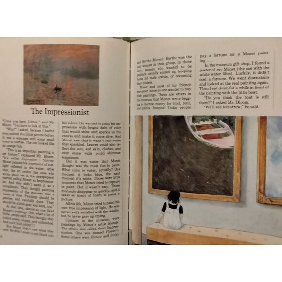 Linnea in Monets Garden Anderson Bjork Hardcover Dust Jacket - Picture 4 of 9